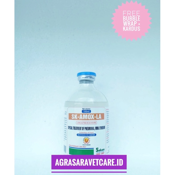 SAKAN SK AMOX LA (amoxycilin LA) - obat hewan