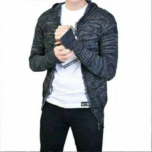 Jaket rajut pria tuwton Ariel sweater rajut_jaket rajut