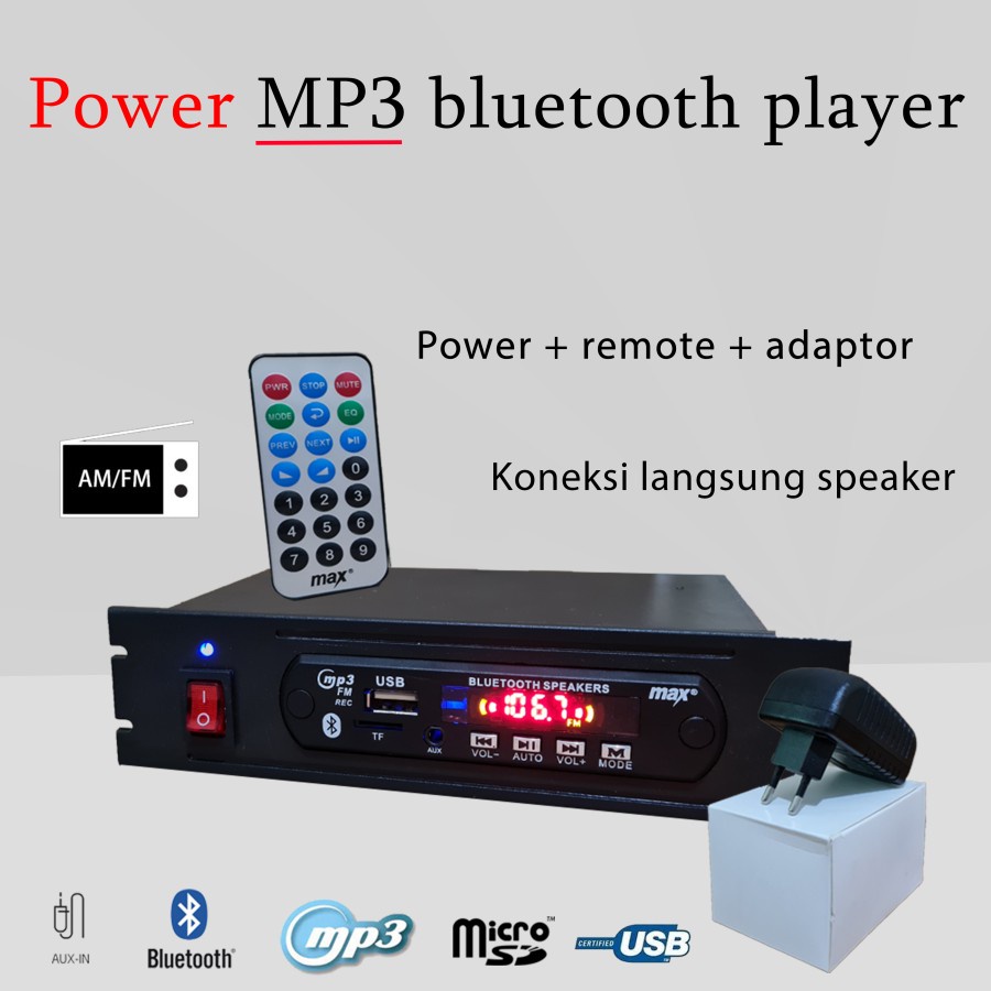 Jual AYABDG Power Amplifier MP3 Player Bluetooth 5.0 Modul Radio ...