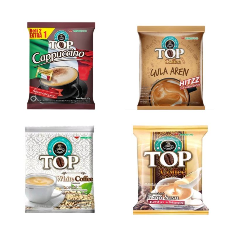 Jual Kopi Instan Saset Top Cappucino Top Gula Aren kopi susu kental