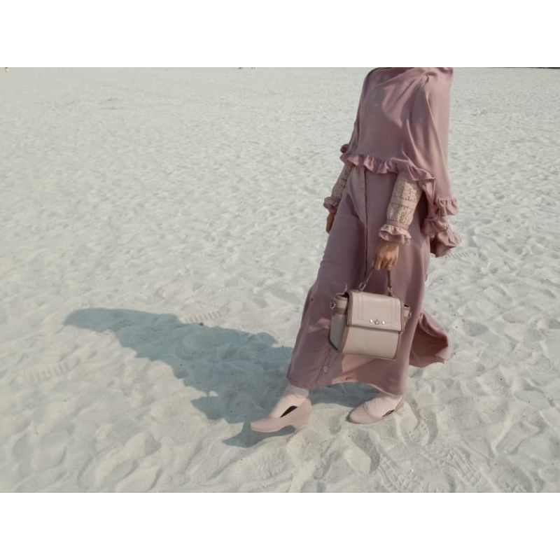 [Preloved] Dress Bunga by. Elbina Hijab