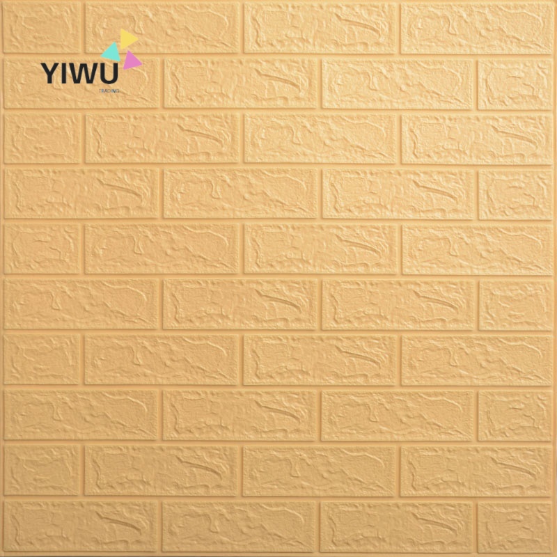 WL Wallfoam bata3D stiker dinding bata ukuran 70cm x 77cm warna macaron yiwutrading