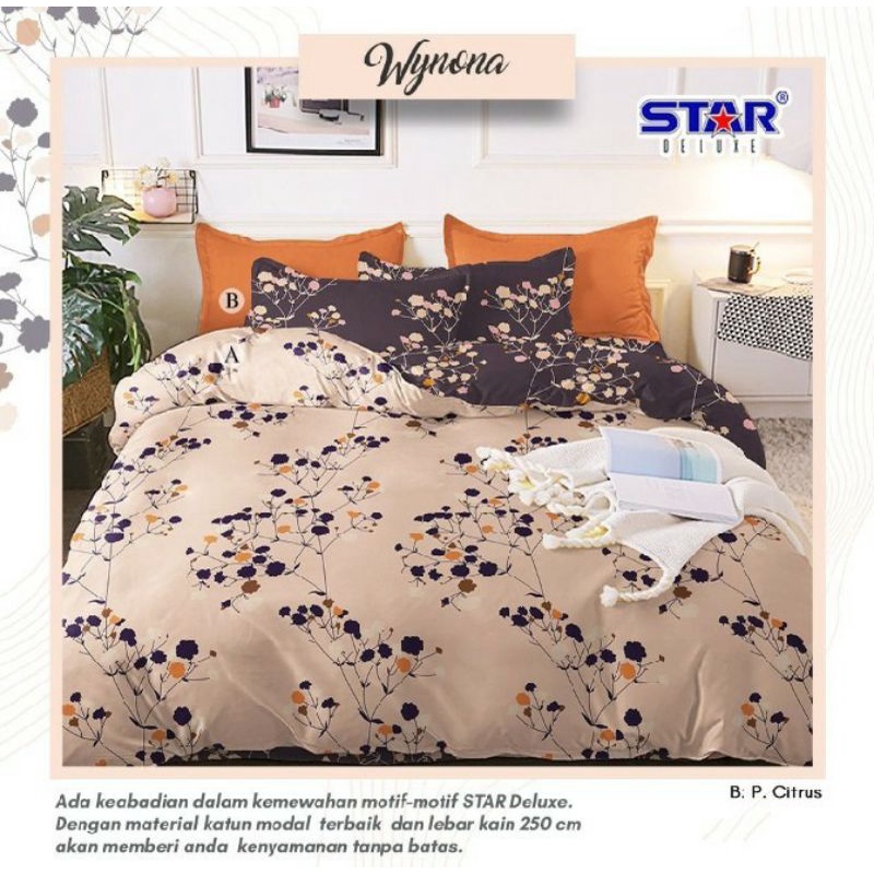 Seprei Katun Premium Ukuran 90-200 Motif wynona