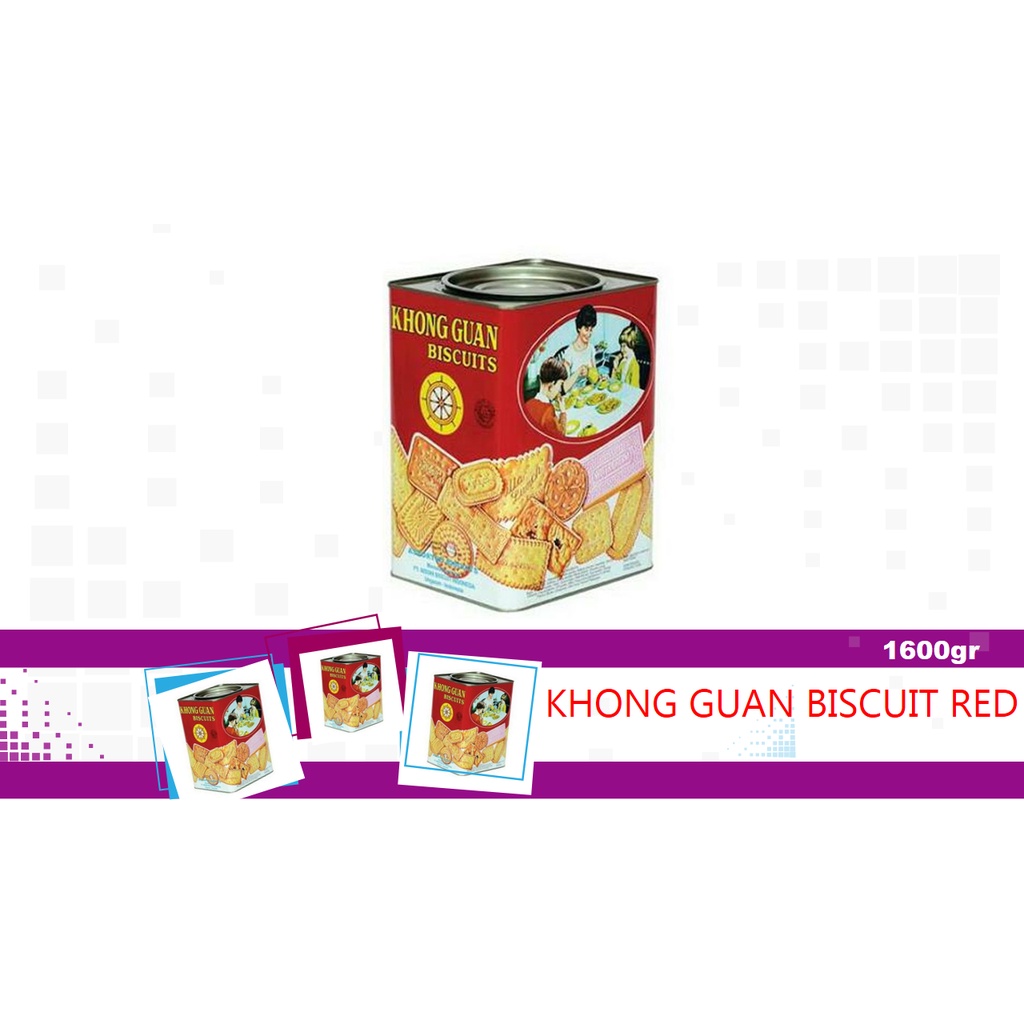 

KHONG GUAN BISCUIT ASSORTED RED MERAH 1600GR