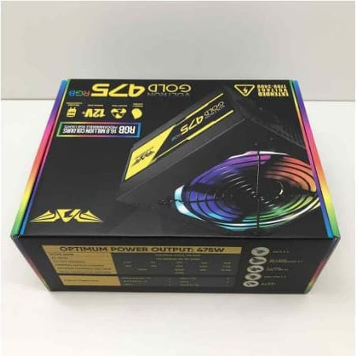 Armaggeddon Voltron Gold 475 RGB - Fan With Multicolor LED Light