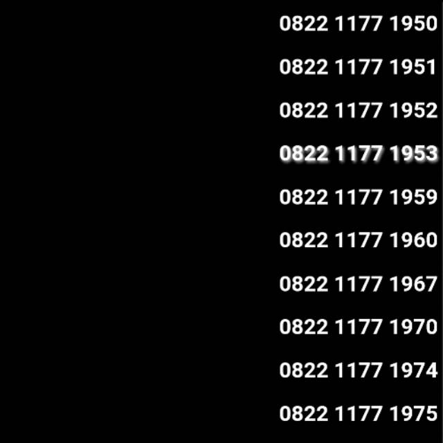 NOMOR CANTIK SIMPATI SERI TAHUN 0822 1177 19XX -20XX