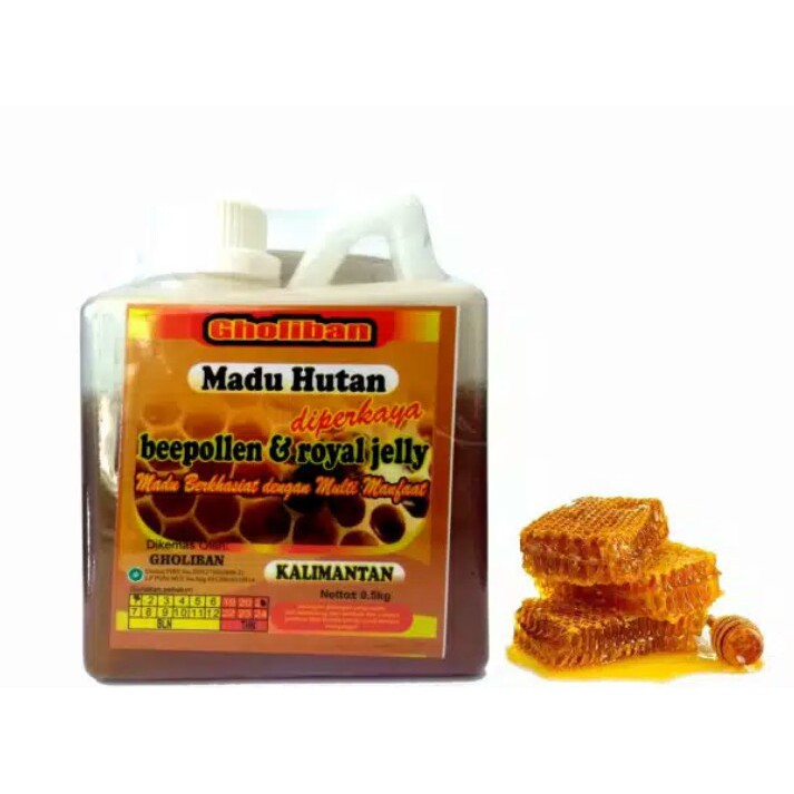 

Madu Hutan Beepollen & Royal Jelly Kalimantan Gholiban 500 Gram