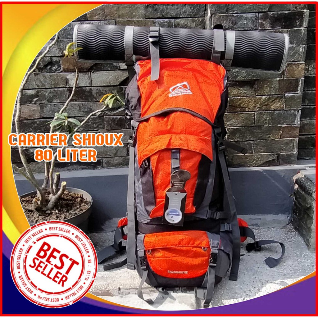 Harga Promo.... Tas Carrier 80 Liter SHIOUX, Tas Gunung 80 Liter, Tas Pendaki Keril 80 Liter
