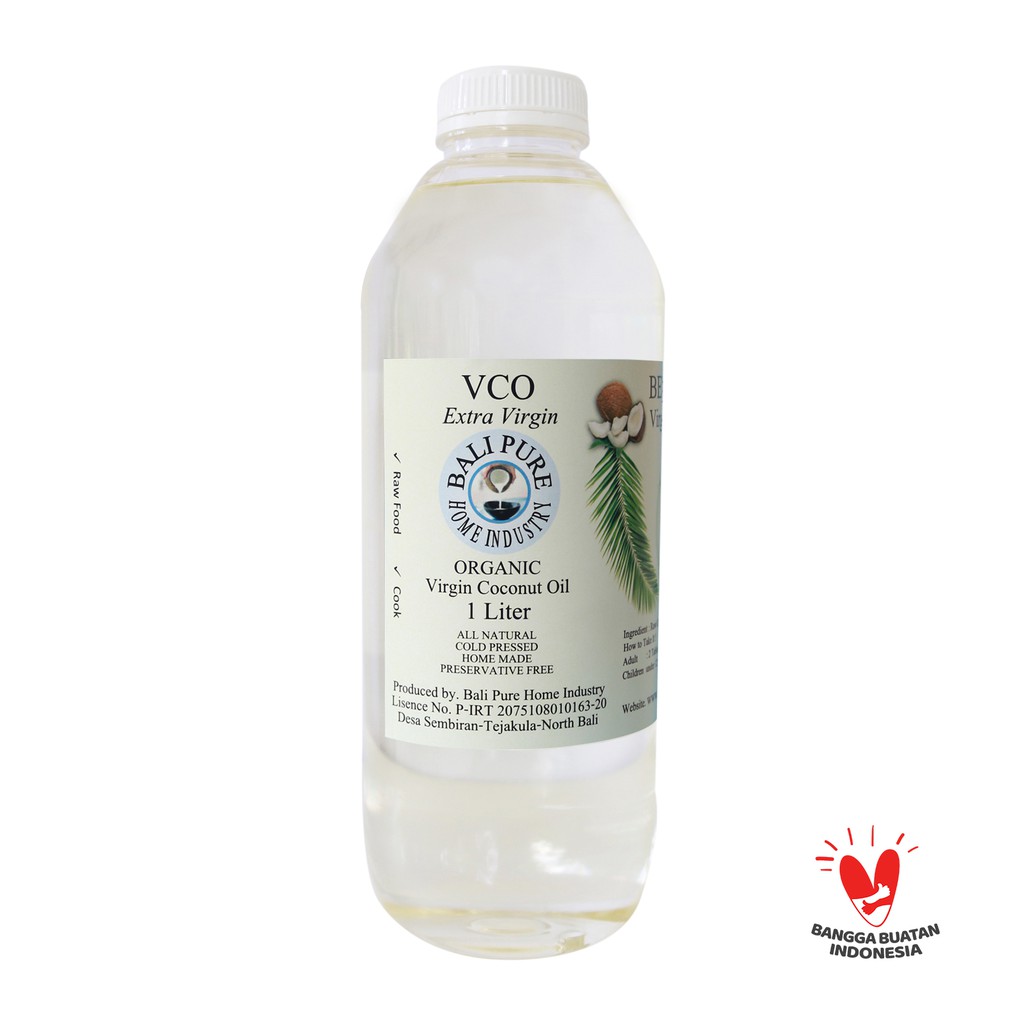 

VIRGIN COCONUT Oil Bali Pure 1 Liter Minyak Kelapa Murni