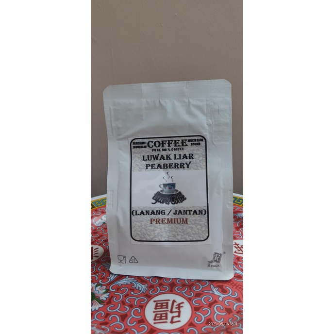 

KOPI LUWAK LIAR ASLI PEABERRY (KOPI LANANG/JANTAN) 200 Gr - LYCORIS CO