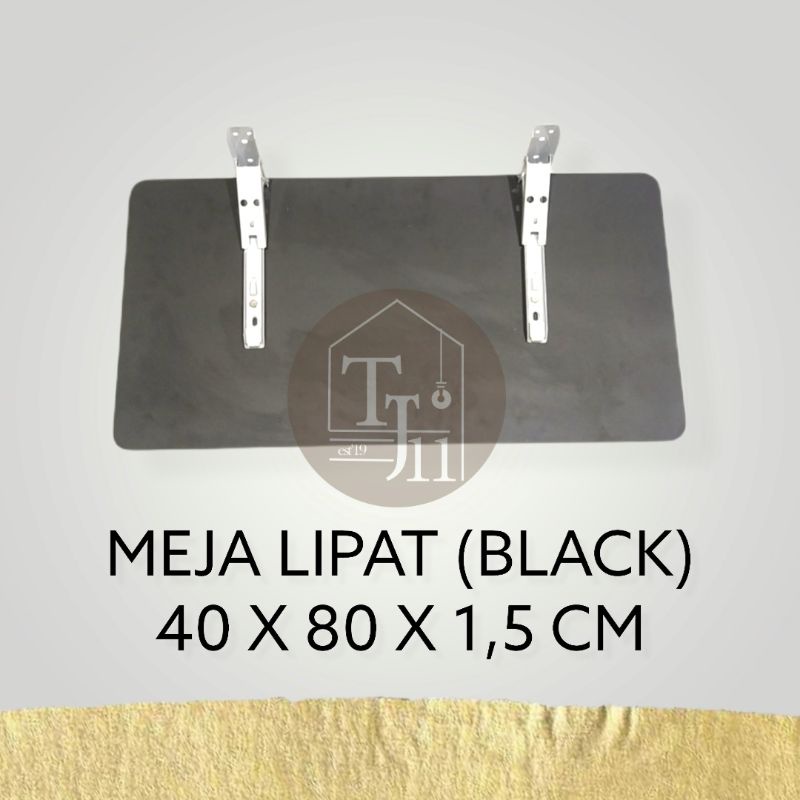 Meja Lipat Fold Bracket Dinding Papan ukuran 40 x 80 x 1,5cm FREE Siku Lipat