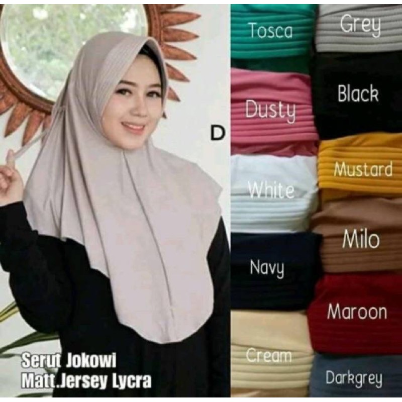 Serut Jokowi/Serut Adiba/Jilbab Serut Jokowi