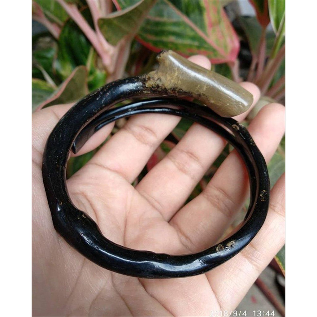 Gelang AKAR LAUT BAHAR Hitam Lentur ASLI kdinz0706
