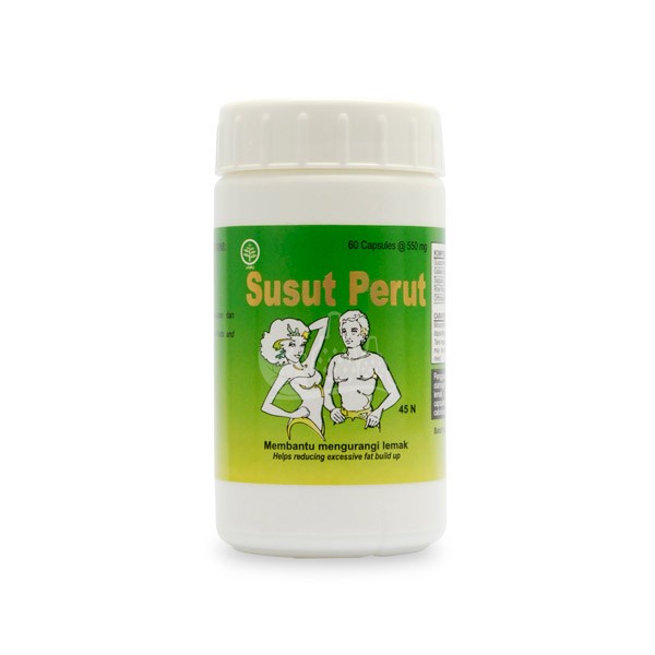 SUSUT PERUT 60 KAPSUL - Borobudur Herbal - Mengurangi lemak ditubuh