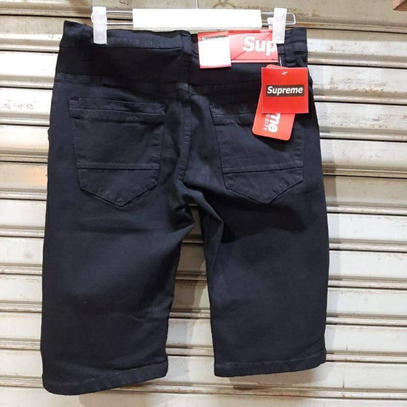 CELANA PENDEK COWOK PREMIUM LEVIS JEANS JUMBO WARNA HITAM BIRU DONGKER CELANA SANTAI DISTRO