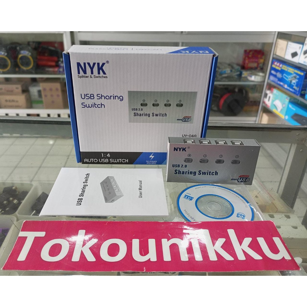 NYK USB AUTO SWITCH PRINTER 4PORT/USB SHARING SWITCH PRINTER 4PORT