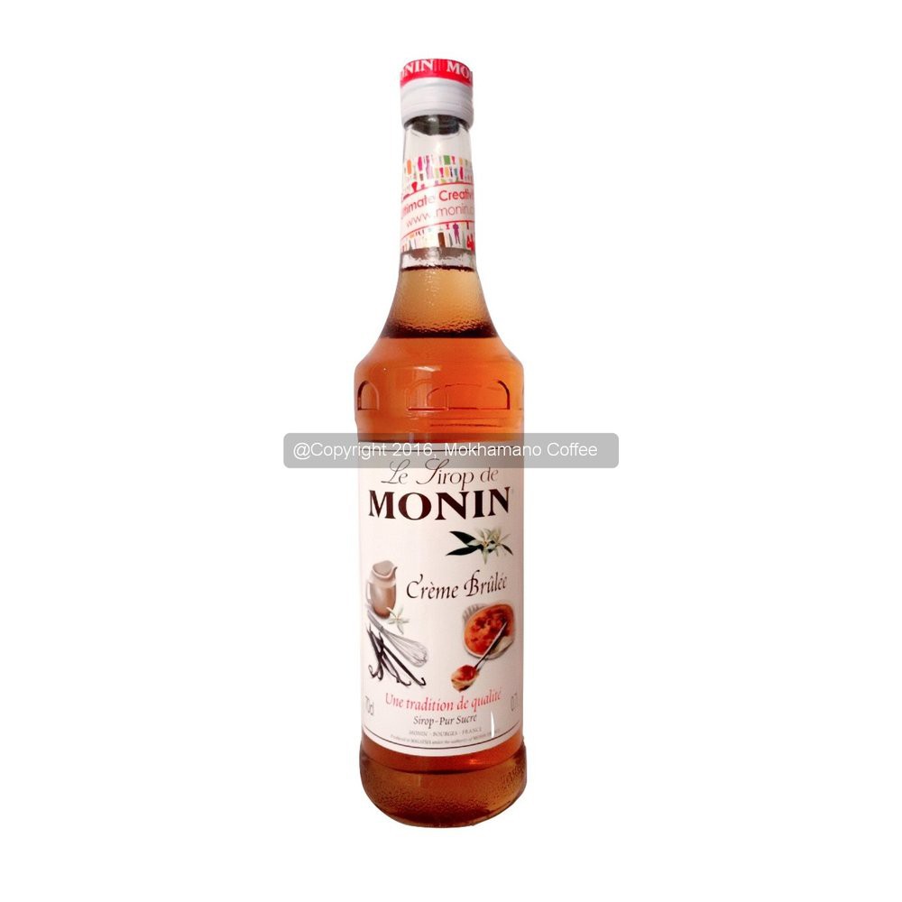 

Monin Syrup Creme Brulee 700 mL Cafe Coffee Original Syrup Terlaris