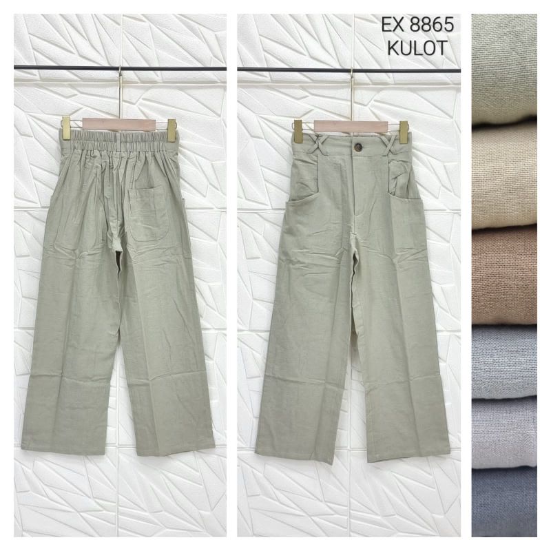 kulot bahan linen rami premium