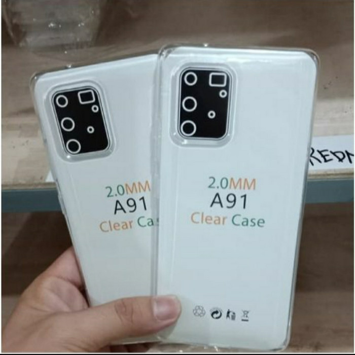 0RI Softcase Clear Case Sillikon Kondom Case Bening Casing Samsung A91 by POA