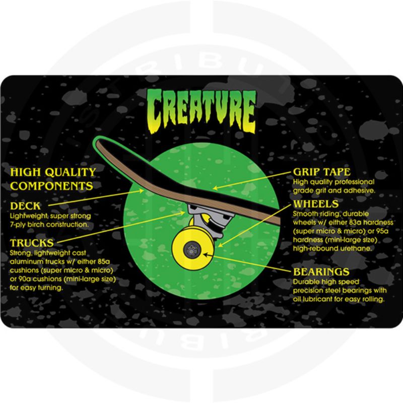 CREATURE Skateboard Logo Full Skateboard Complete 8,00in x 31,25in (Age 10-14)