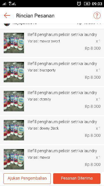 Refill Pengharum Pelicin Setrika Laundry