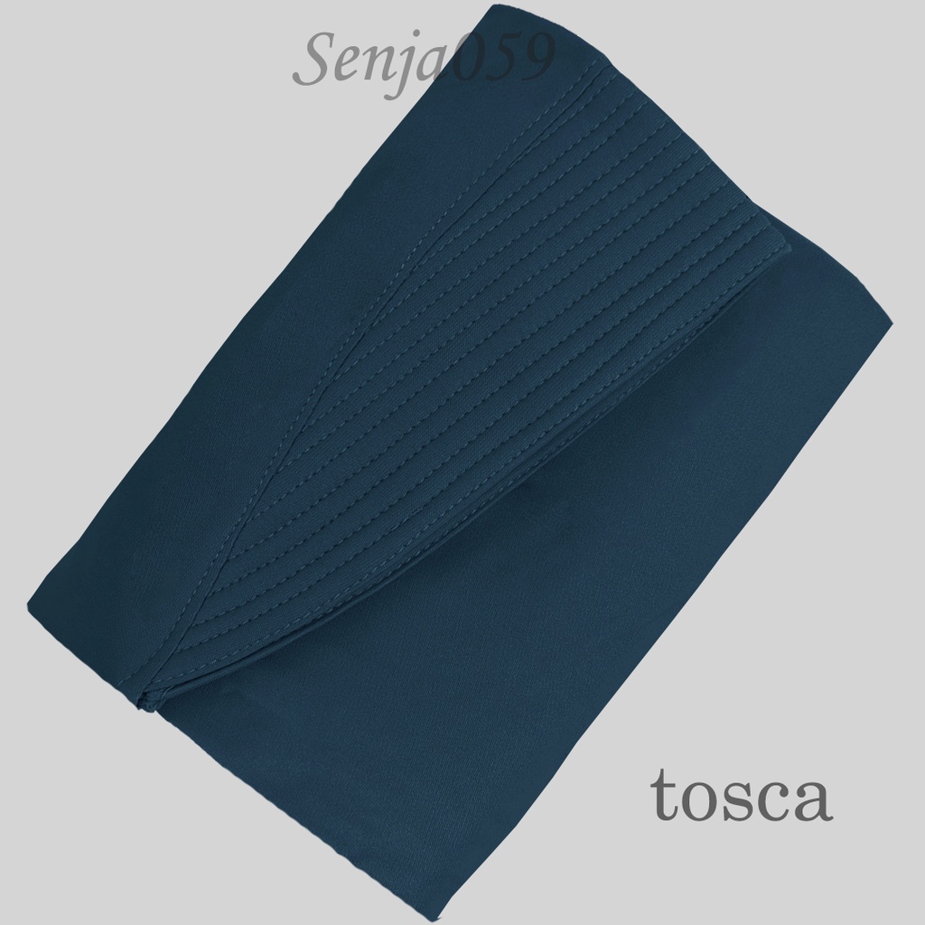 JILBAB KHIMAR KATRINA KANCING KERUT KANAN KIRI HIJAB BERGO KERUDUNG  INSTANT SYARI MURAH-tosca