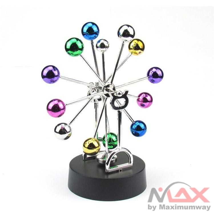Zhenwei Pajangan Meja Pendulum Newton Perpetual Model Ferris Wheel Warna Hitam