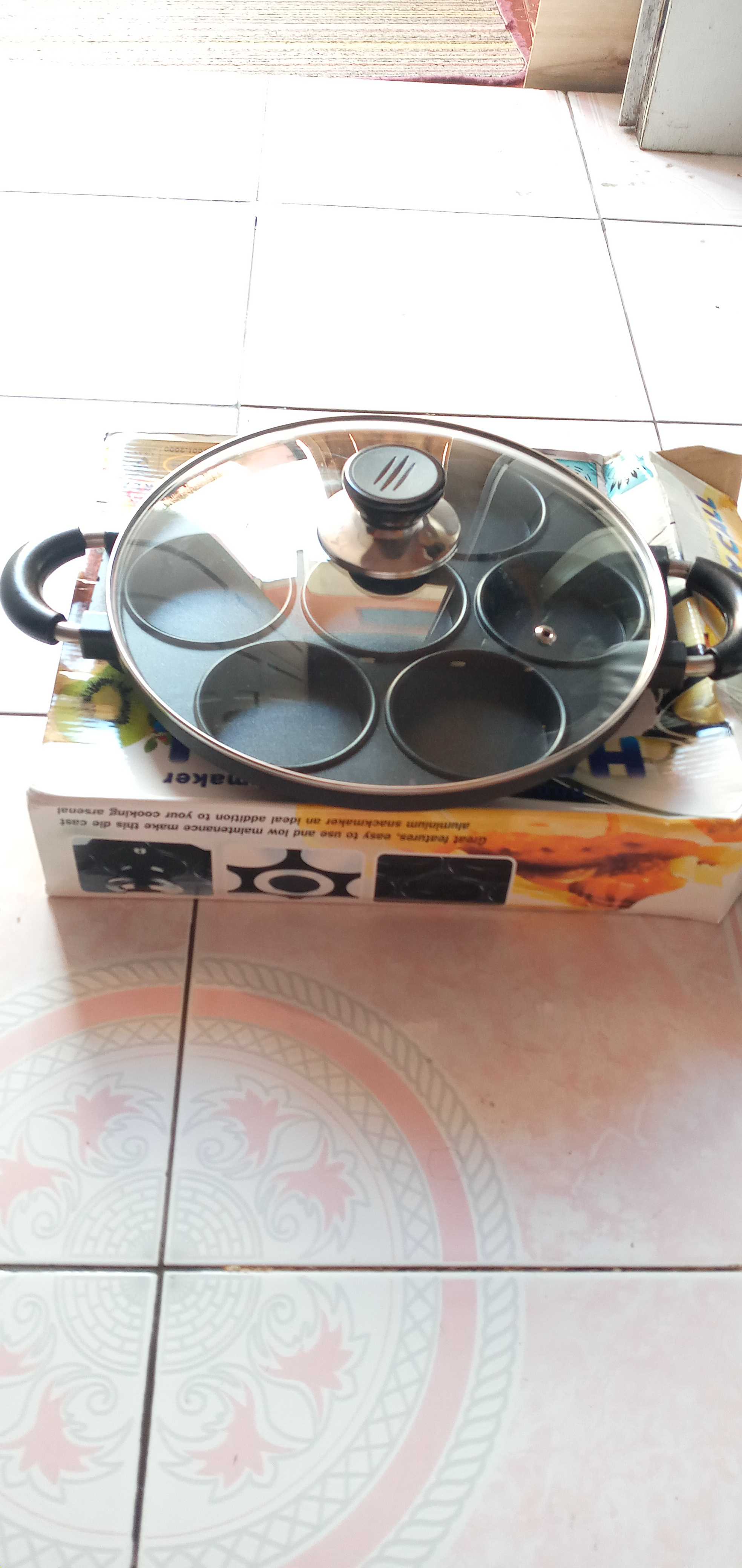 Loyang Martabak Mini  7 Lubang Lapis Teflon Anti Lengket