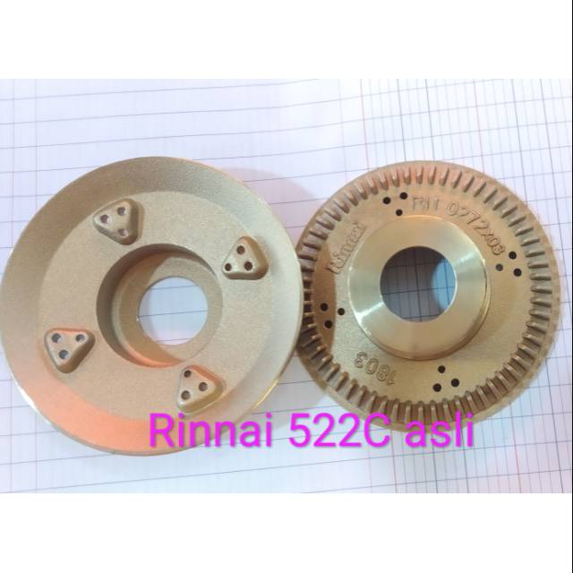 (ORI)Burner kompor gas Rinnai 522C