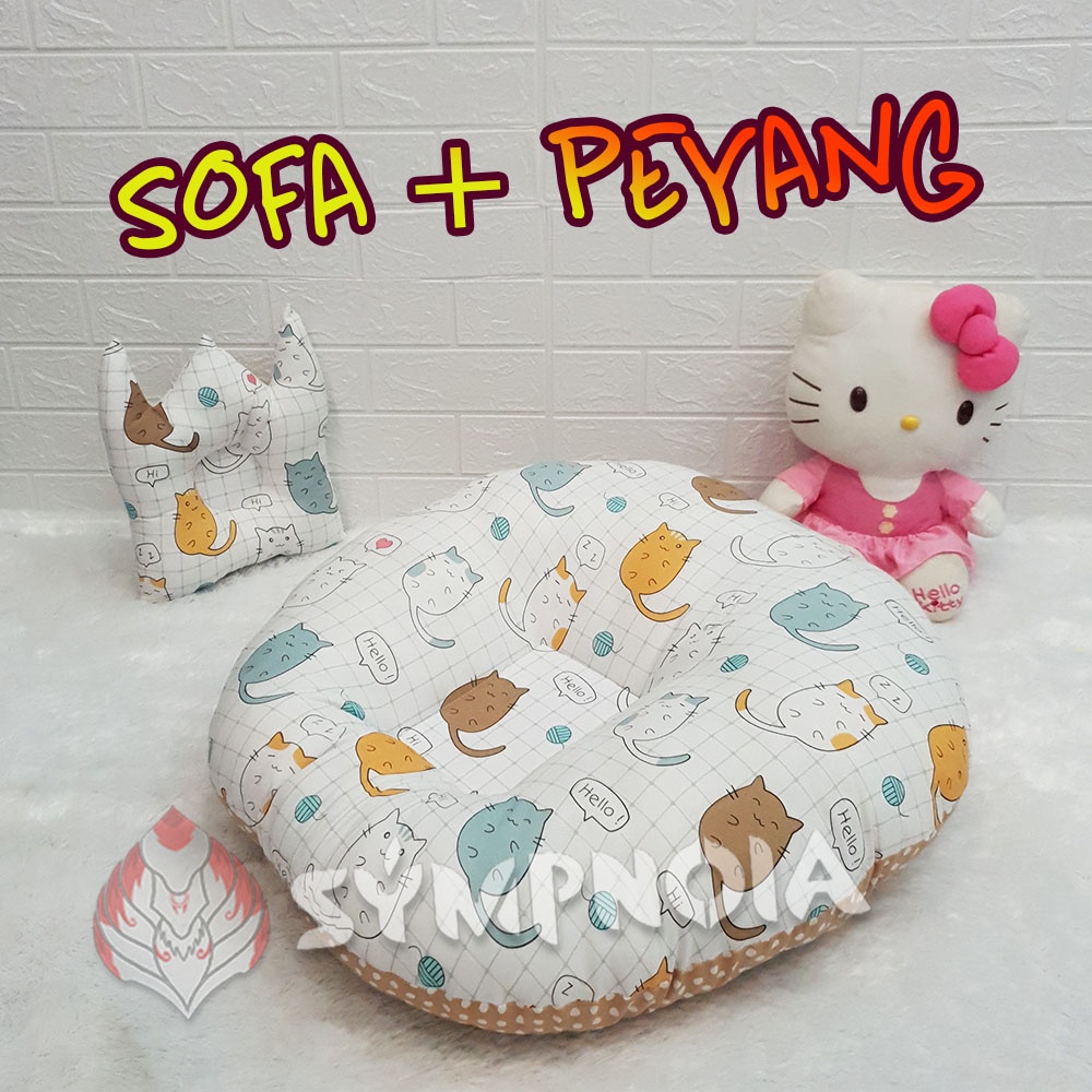 [COD] [NEW ARRIVAL} Sofa Bayi Multifungsi + Bantal Peyang / Kasur Bayi Empuk