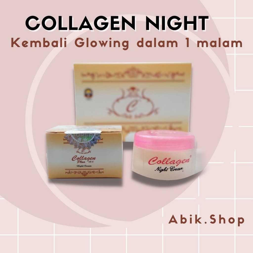 Cream malam collagen original 100% asli - Night cream original BPOM -