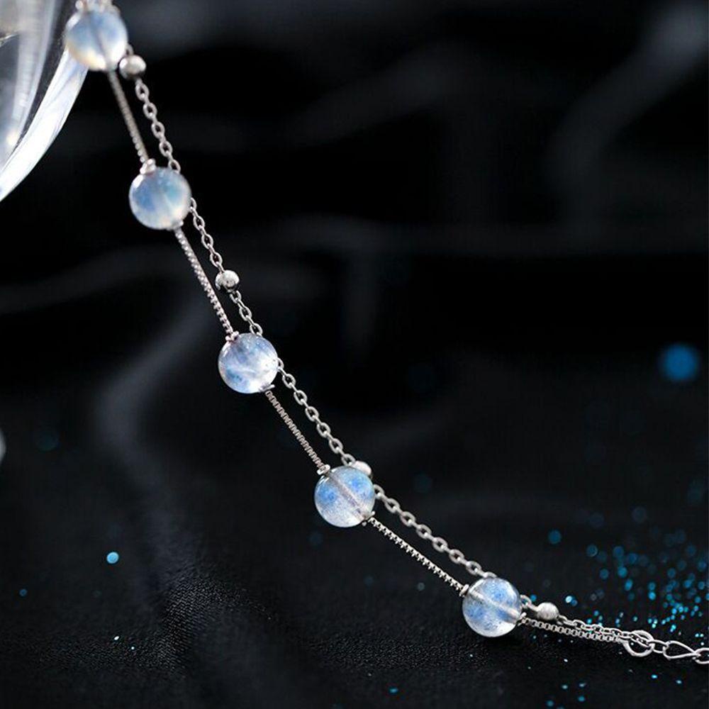 NEEDWAY Wanita Gelang Lucu Peri Perhiasan Hadiah Penyembuhan Tembaga Dekorasi Moonstone Tangan Rings