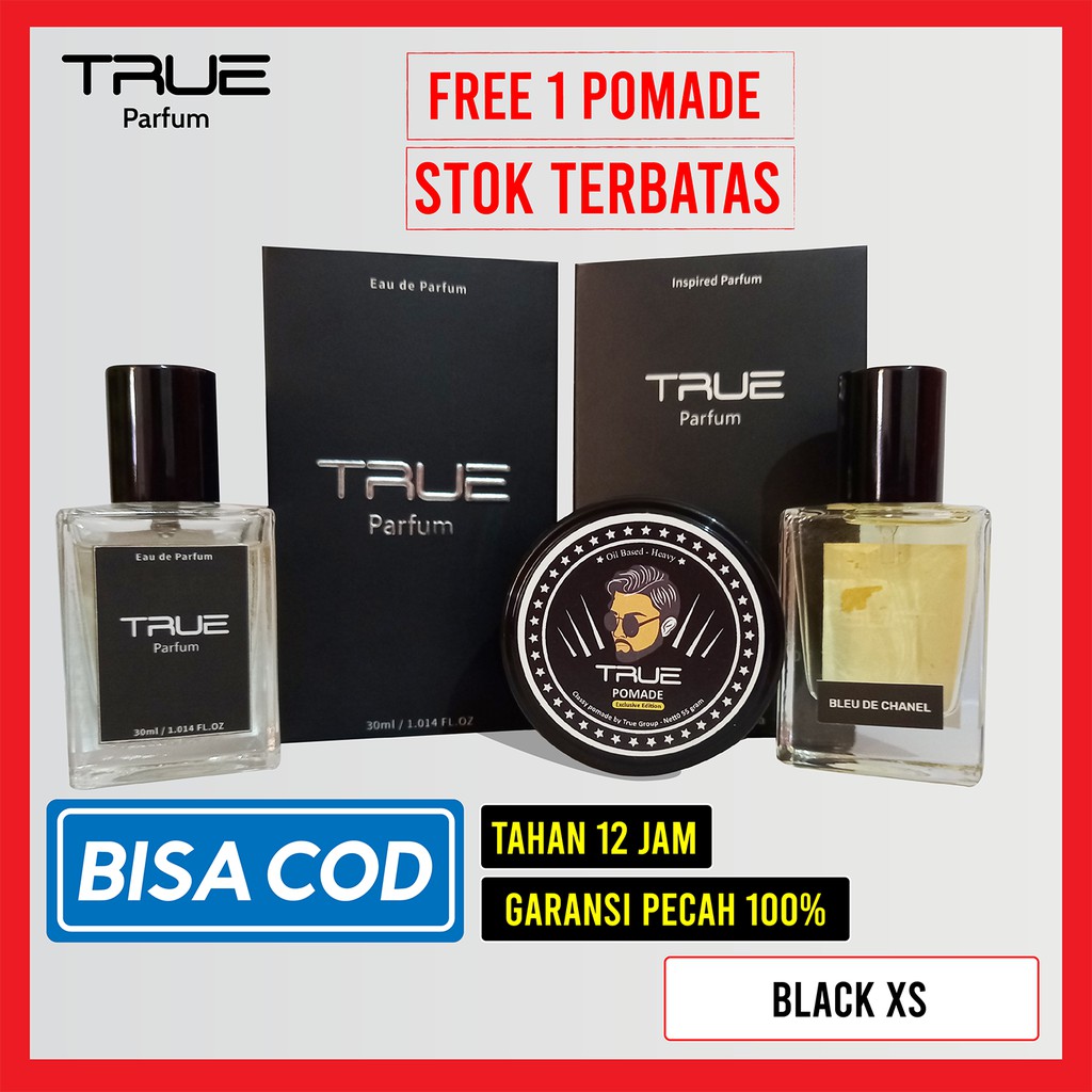 Parfum Pria TRUE Parfum Black XS | Eau de Parfum | Parfum Laki Parfum Cowok Original Tahan Lama