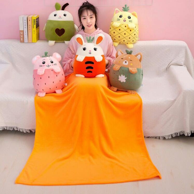 Bantal Selimut Boneka 4 in 1 Balmut Lucu Impor/Boneka Selimut Penghangat Tangan Impor /Bantal Travel