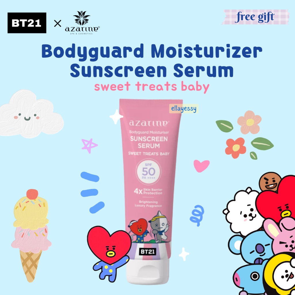 azarine x BT21 body guard mouisturizer sunscreen serum(100ml)