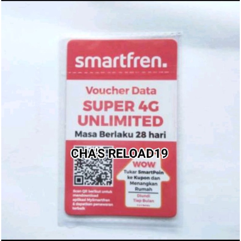 VOUCHER SMARTFREN UNLIMITED MAXI / UNLISUPER 28GB