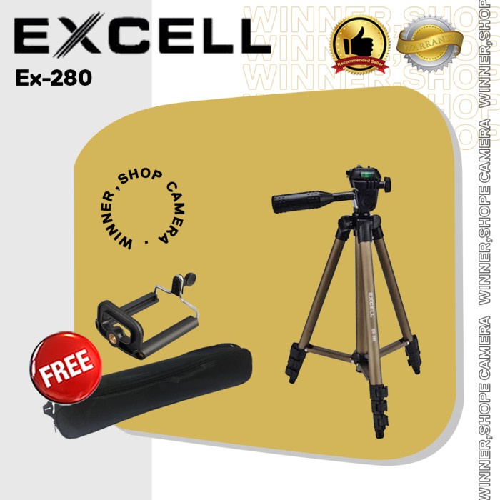 Segera Beli TRIPOD EXCELL EX280 FOR CAMERA DSLR MIRRORLESS HP EX-280 Murah