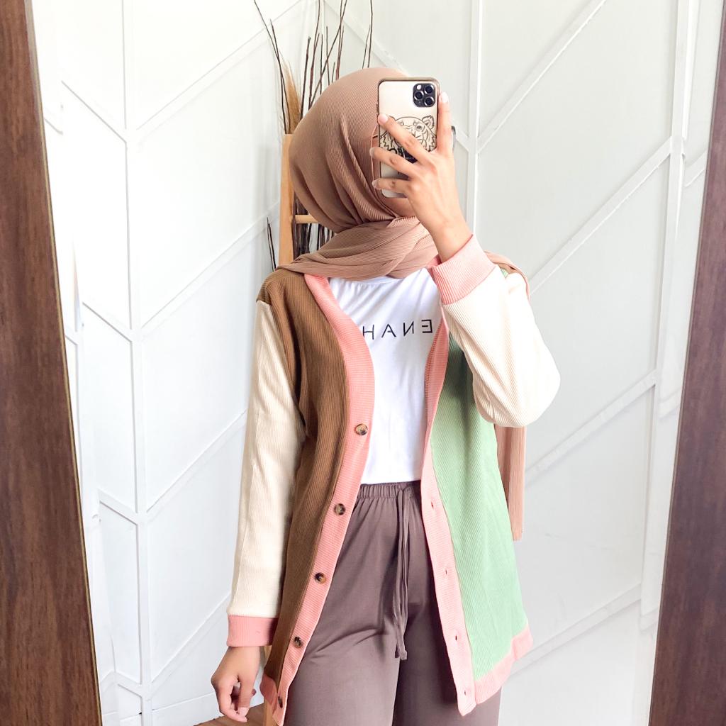 PASTELLA CARDI - cardi wanita / knit cardi / pastel cardi / cardigan / cardigan combi