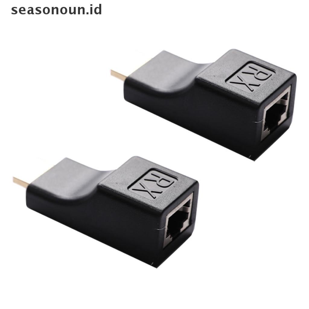 (seasonoun) Kabel Extension 1080P Hingga 30m Kompatibel Dengan RJ45