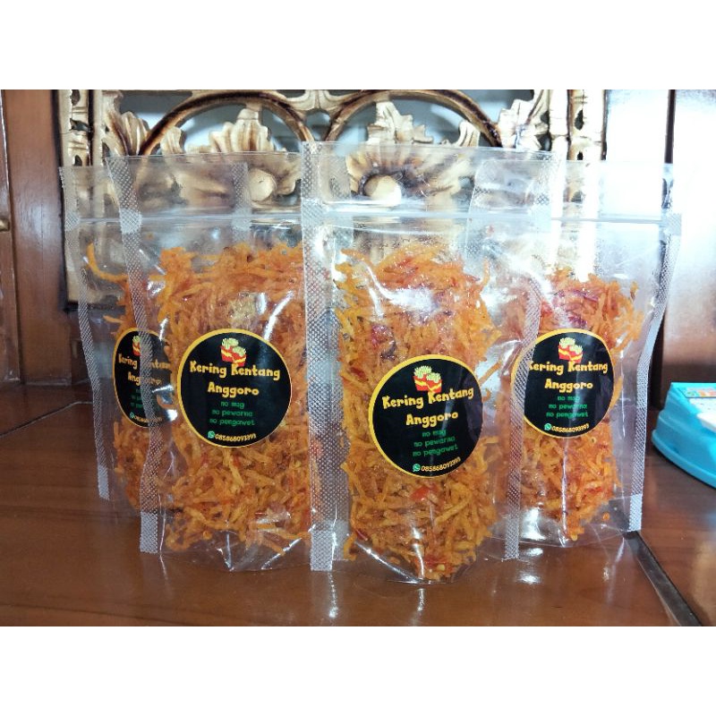 

Kentang Anggoro pedas manis 100 gram 14.000 50gram 7.000