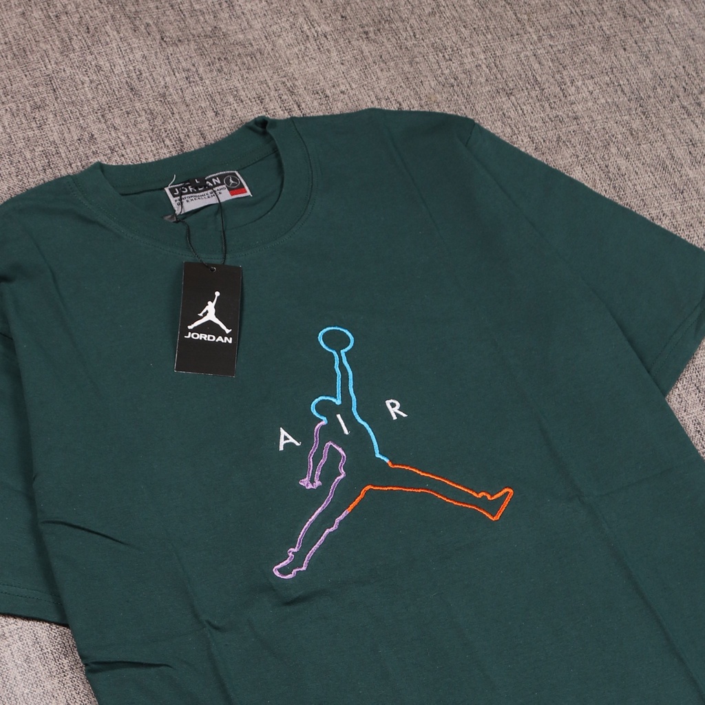 BAJU KAOS TSHIRT JORDAN RAINBOW BORDIR GOOD QUALITY - COMBAD 30S