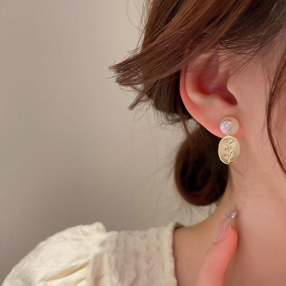 Mxbeauty Anting Wanita Retro Vintage Mutiara Lucu Manis Indah Perhiasan Fashion