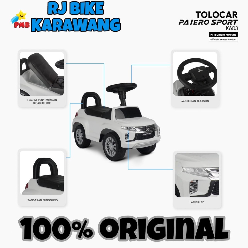MOBILAN MAINAN ANAK PMB TOLOCAR KG603 MODEL PAJERO