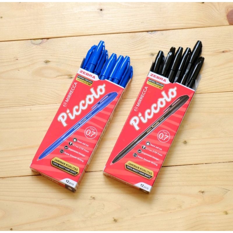 

Pulpen Picolo||Pen PICCOLO Zebra Pena Pulpen Ballpoint 0.7 Picolo Picollo PER LUSIN