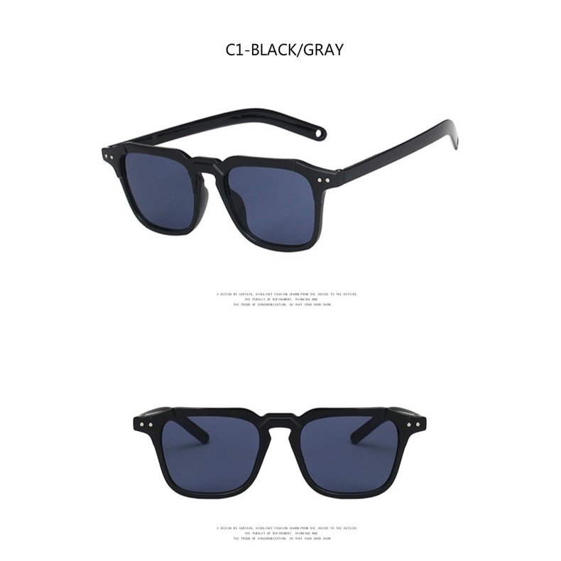 Retro Korean style small box personality European and American trendy sunglasses for men and women