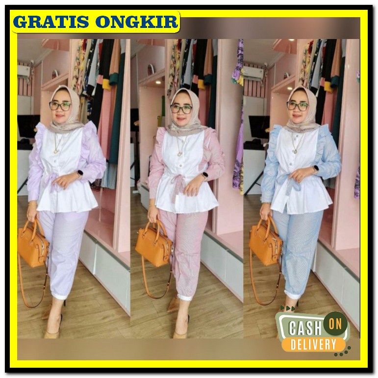 Mivera Jumbo Set By Sancaka Set Cp Waka Tiedye Setelam Katun Rayon Pre Baju Wanita | Setelan Wanita
