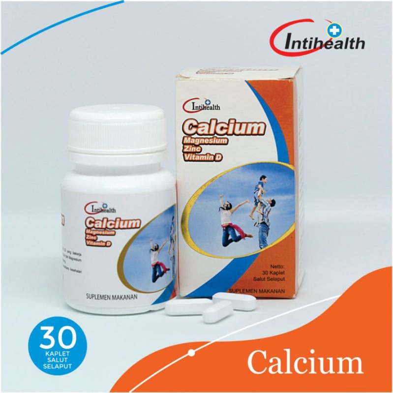 Intihealth Calcium Magnesium Zinc Vitamin D - isi 30 Kaplet Salut Selaput