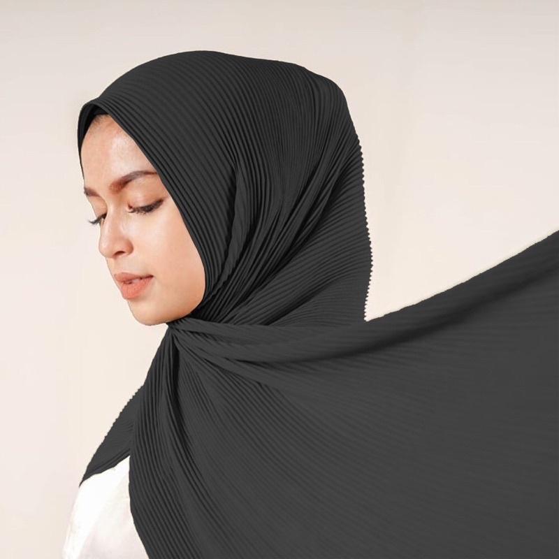 kerudung plisket / pasmina plisket / plisket lidi