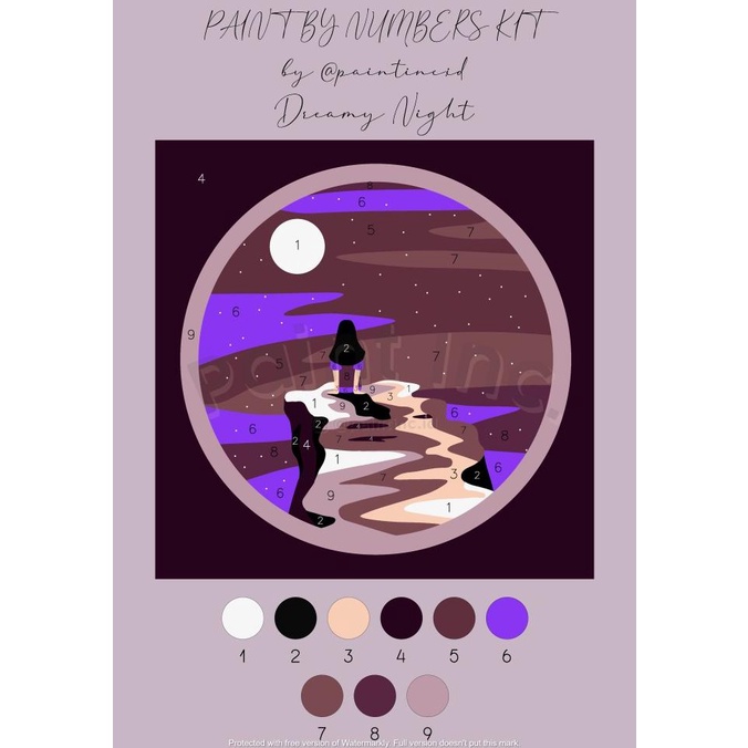 

Paint by Numbers Kit: Dreamy Night | Paint Inc. ID | Painting Kit