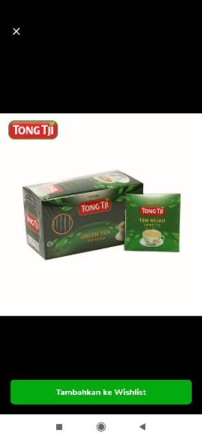 Tong Tji Green Tea 25 celup Amplop